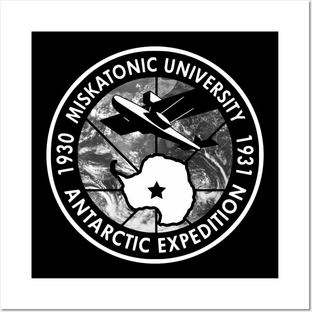 Miskatonic University Antarctic Expedition - Globe Wall Art by OriginalDarkPoetry